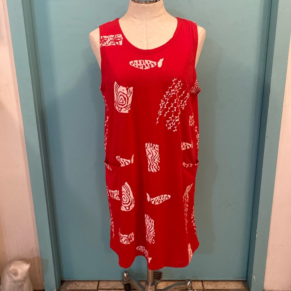 IG Sport tank beach dress or swimsuit cover up. Size L